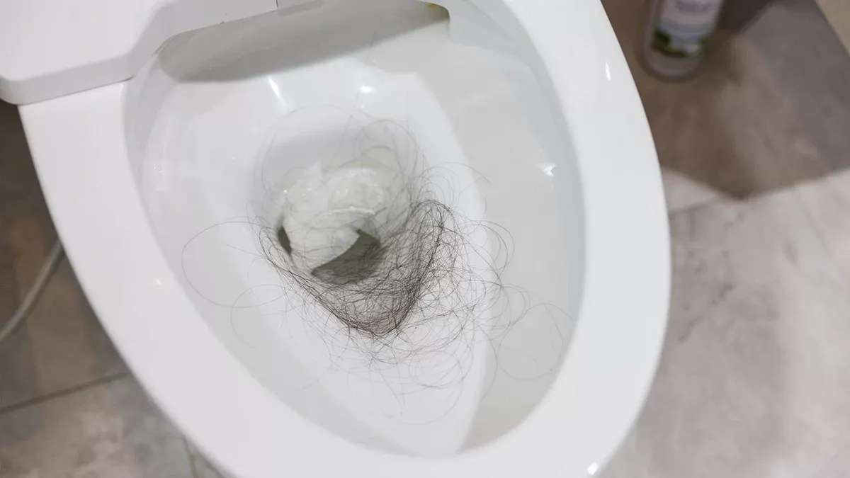 Is it bad to flush hair down the toilet