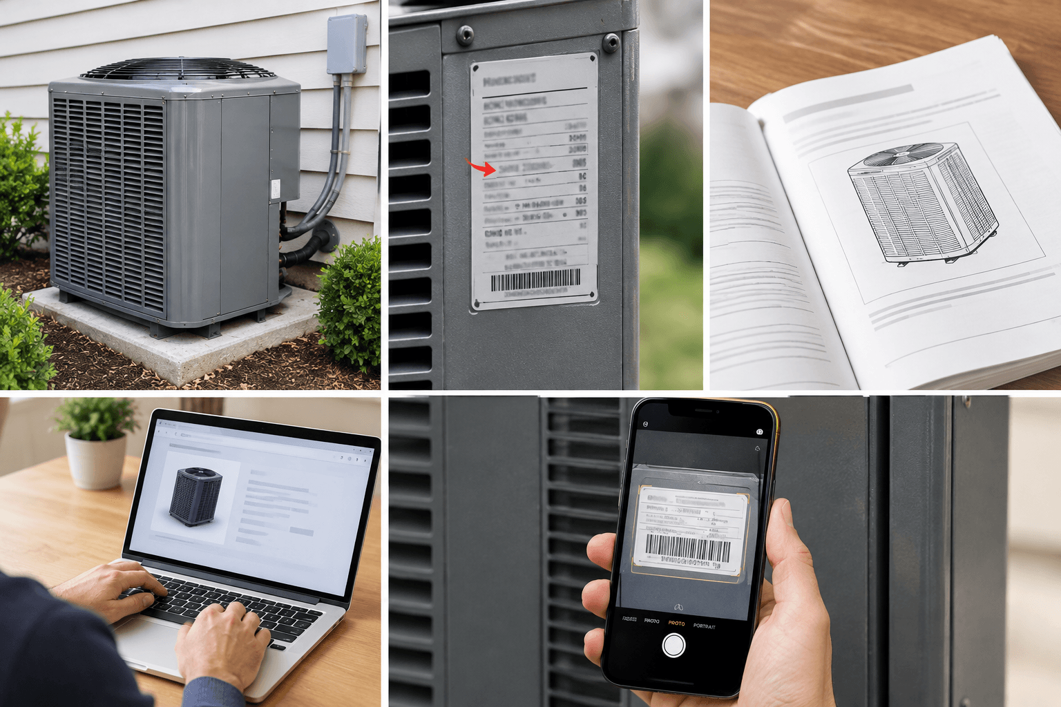 HVAC equipment model number verification methods