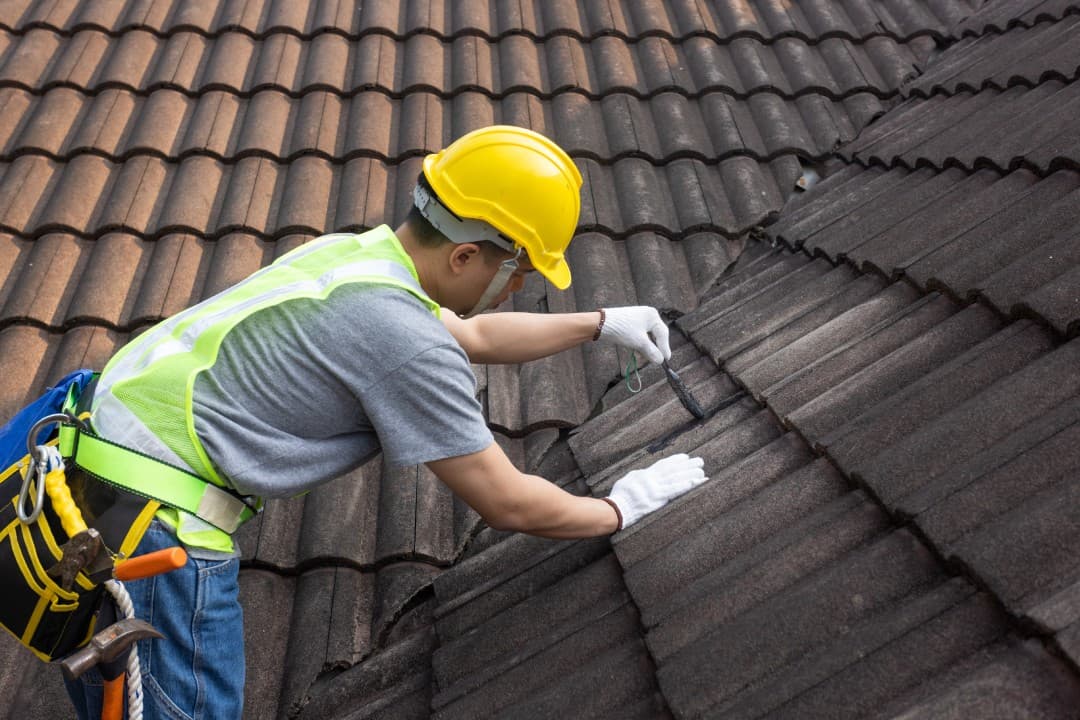 Storm Damage Tile Roof Repair